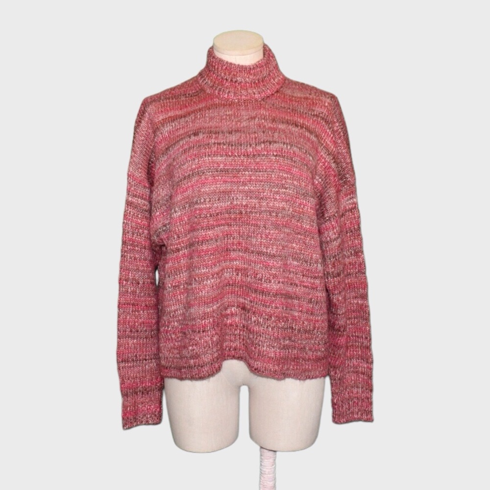 J Crew Space Dyed Mockneck Sweater